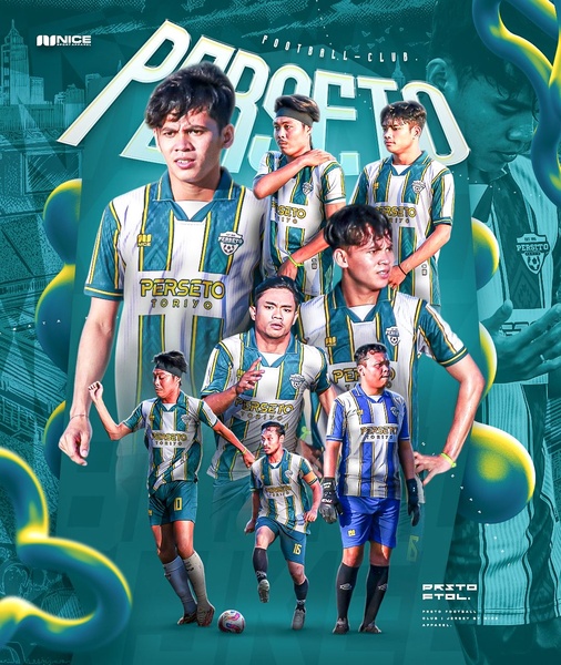 A high-impact montage of athletes wearing the Perseto jersey against a stylized, modern stadium background.