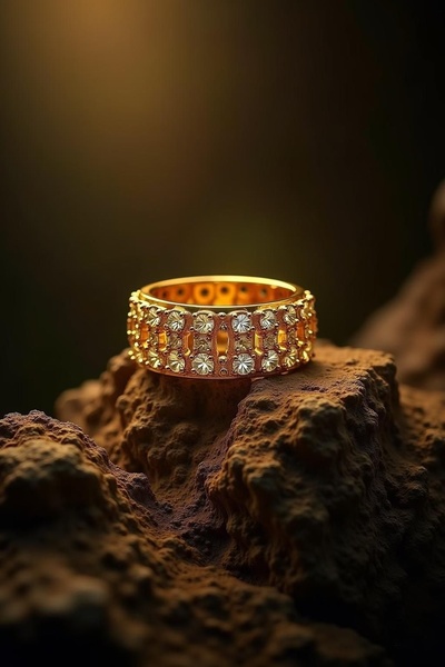 Macro Gold Ring Hero Shot