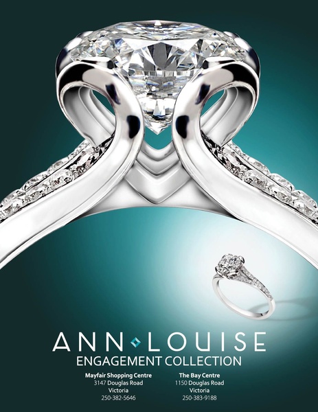 A high-contrast, professional product hero shot featuring a diamond engagement ring centered on a teal gradient background, emphasizing clarity and craftsmanship.
