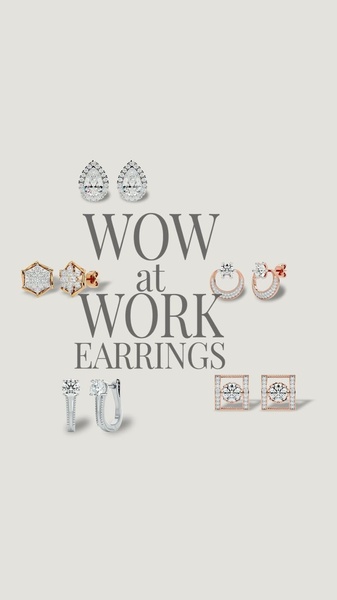 A clean, studio-lit display of five distinct earring pairs arranged symmetrically on a neutral background to emphasize professionalism and elegance.