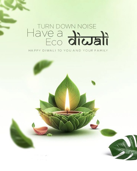 A minimalist, nature-inspired visual featuring a candle flame centered within leaf-shaped petals on a clean, light green background.