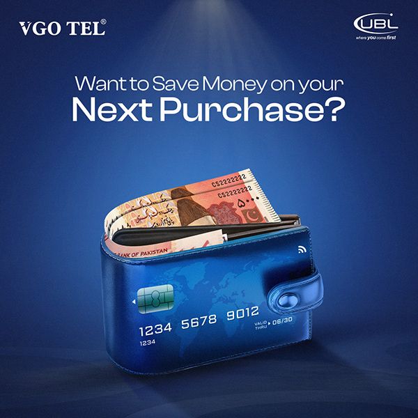 A clean, studio-lit creative featuring a wallet containing cash and a credit card to communicate immediate financial savings.