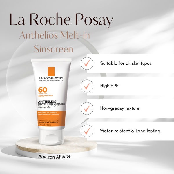 This creative showcases a product benefit grid highlighting four key selling points alongside the hero product image.