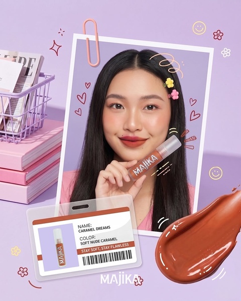 Majika Caramel Dreams ID Badge Creative