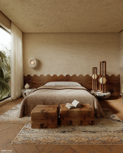 Textured Modern Bed Frame Concept