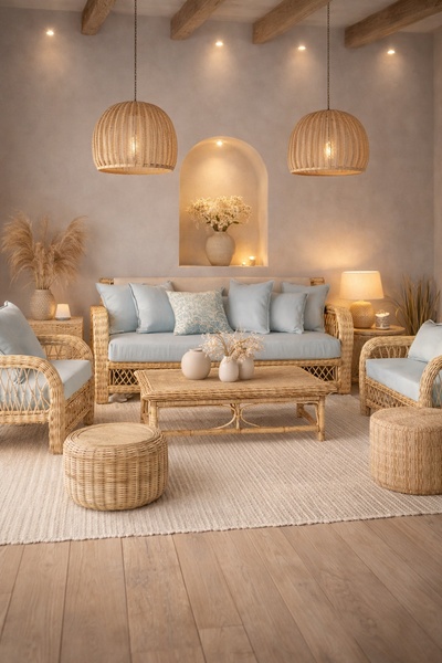 Rattan Furniture Living Room Set