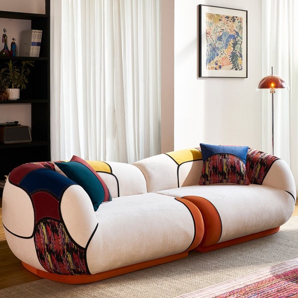 Modern Patchwork Sofa Showcase