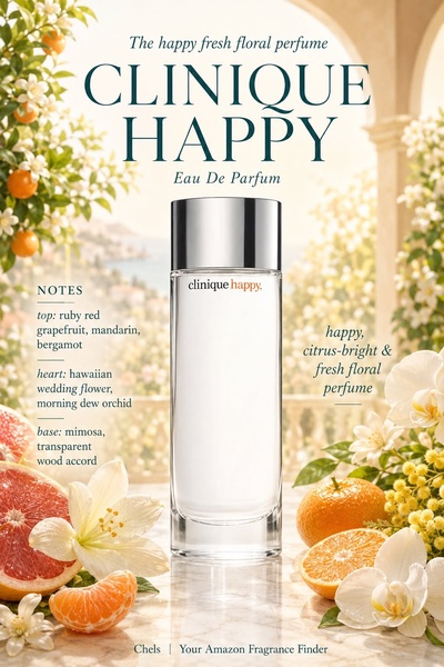 A high-end, bright product photography shot of a perfume bottle surrounded by fresh citrus fruits and blooming flowers.