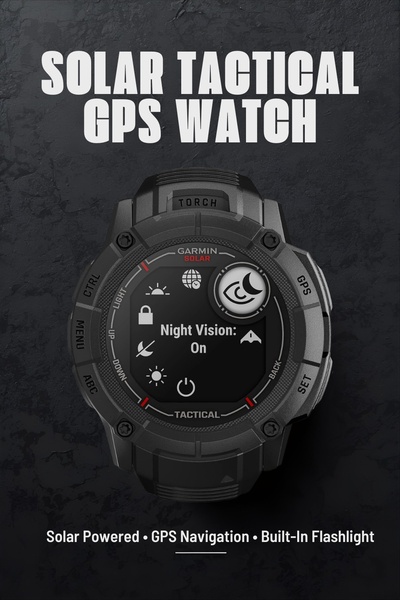 gps watch, tactical watch, smartwatch, outdoor watch, solar watch, rugged smartwatch, product launch, brand awareness, modern typography, minimalist, bold, energetic, black, neutral, red