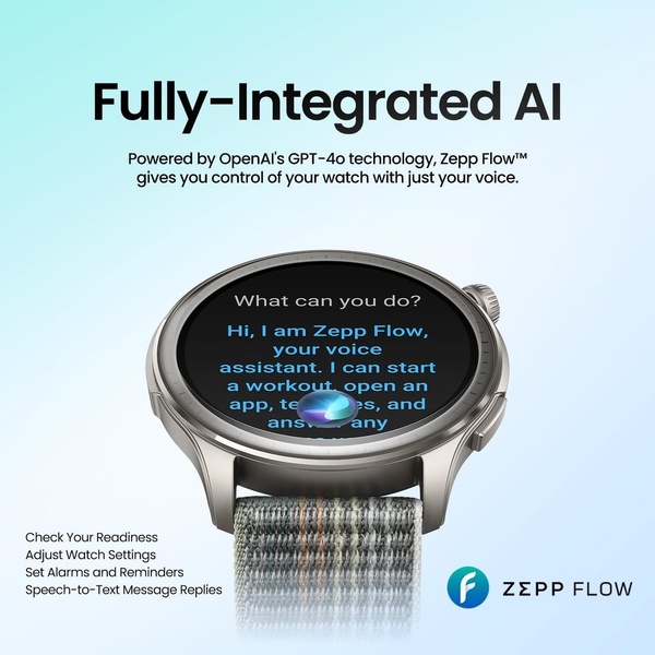 smartwatch, smart watch, fitness watch, ai smartwatch, wearable tracker, voice assistant watch, product launch, brand awareness, minimalist, modern typography, fresh, trustworthy, blue, neutral