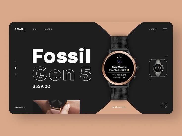 smartwatch, smart watch, digital watch, touchscreen watch, connected watch, wearable watch, product launch, brand awareness, modern typography, editorial, luxurious, bold, black, neutral, gold