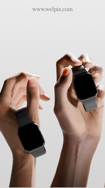 smartwatch, digital watch, wrist watch, fitness tracker, wearable tech, product demo, minimalist, calm, trustworthy, neutral