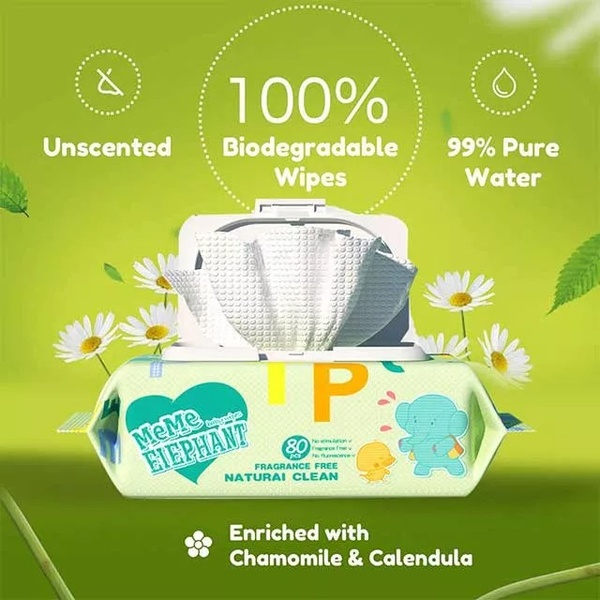baby wipes, biodegradable wipes, natural baby wipes, fragrance free wipes, sensitive baby wipes, wet wipes, product launch, brand awareness, minimalist, modern typography, fresh, trustworthy, green, neutral