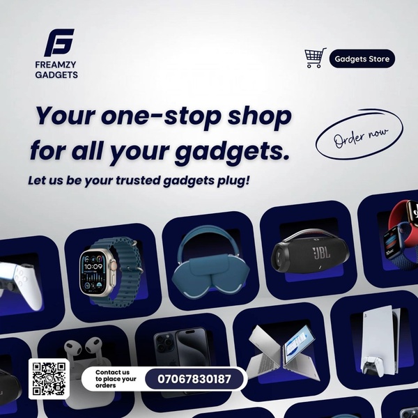 A clean, organized grid layout showcasing a variety of consumer electronics available in a single online store.