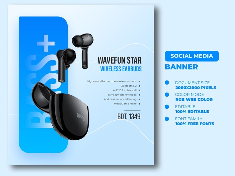 Wavefun Star Wireless Earbuds Ad