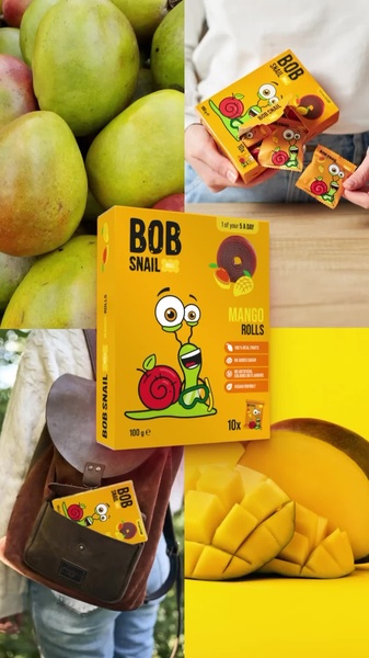 fruit rolls, fruit snacks, mango snacks, natural fruit candy, healthy snacks, fruit chews, product launch, brand awareness, lifestyle, minimalist, playful, energetic, yellow, green, orange