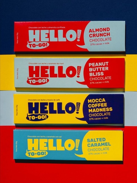 chocolate bars, candy bars, milk chocolate, chocolate snacks, gourmet chocolate, bestseller push, flat lay, modern typography, energetic, playful, red, yellow, blue