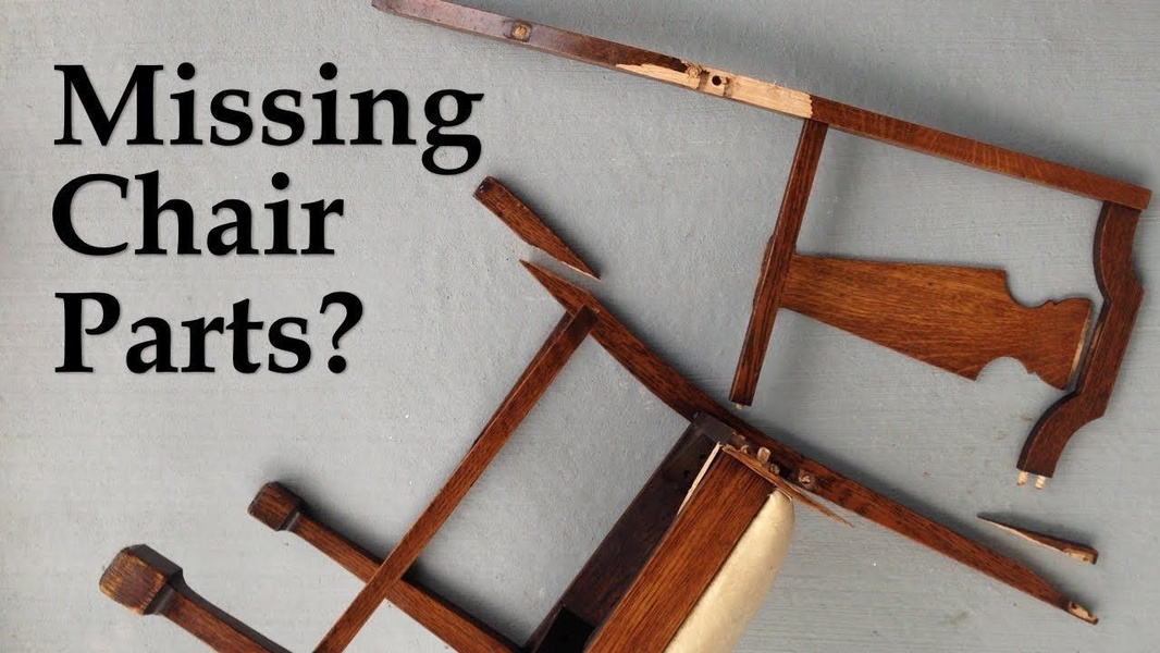 A high-contrast, problem-first ad creative featuring a disassembled wooden chair to immediately identify and qualify the user's pain point.