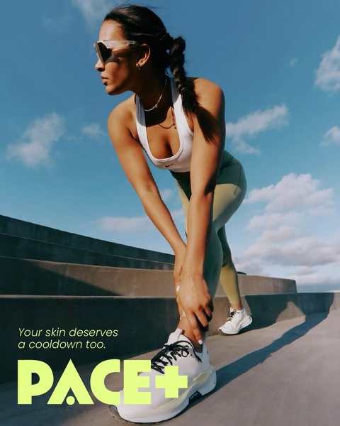 sports skincare, post workout skincare, athletic skin care, recovery skincare, active skincare, workout skin care, brand awareness, product launch, outdoor, editorial, energetic, bold, blue, green, neutral