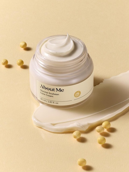 face cream, facial moisturizer, skincare cream, soothing cream, hydrating cream, new arrival, minimalist, flat lay, calm, fresh, neutral, yellow