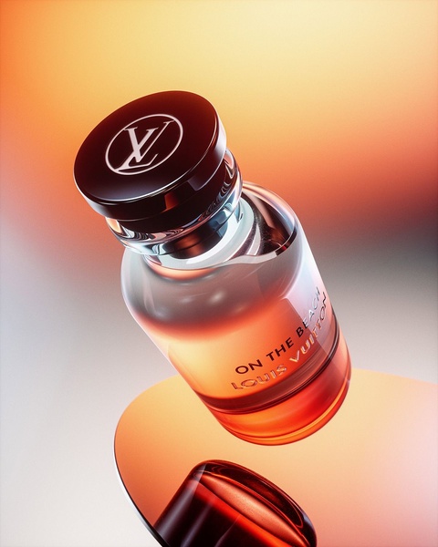 perfume, cologne, fragrance, scent, bottle of perfume, brand awareness, minimalist, editorial, luxurious, calm, orange, purple, neutral