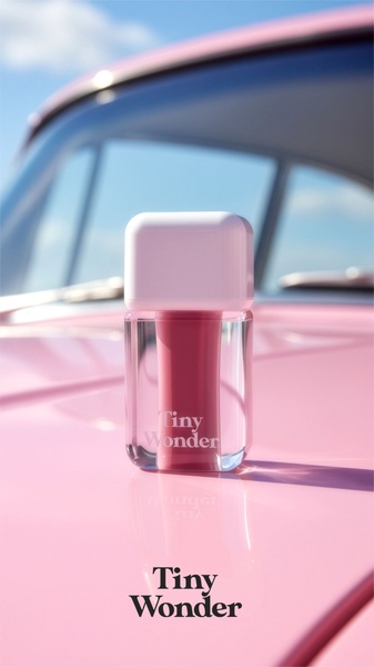lip gloss, liquid lipstick, lip tint, beauty product, cosmetic, brand awareness, lifestyle, fresh, playful, pink