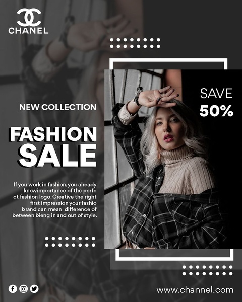 fashion sale, clothing promotion, apparel discount, style event, fashion campaign, new arrival, sale promotion, lifestyle, editorial, luxurious, bold, neutral, black