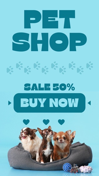 Pet Bed 50% Sale Creative