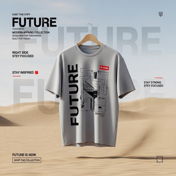 graphic tee, printed t-shirt, graphic shirt, oversized t-shirt, streetwear shirt, designer tee, new arrival, product launch, editorial, modern typography, bold, fresh, neutral, red, black