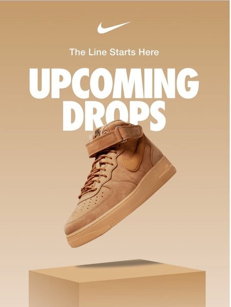 A high-contrast running shoe product creative featuring a floating sneaker design and bold drop messaging.