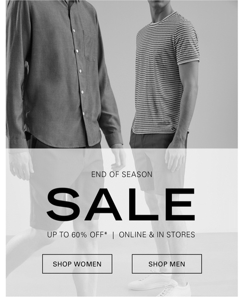 casual shirts, button down shirt, t-shirt, everyday tops, basic tops, short sleeve shirt, sale promotion, clearance sale, editorial, modern typography, bold, trustworthy, neutral, black, year end sale