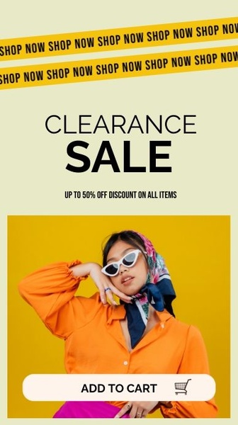 fashion tops, casual shirts, women tops, button up shirt, clearance clothing, trendy outfits, clearance sale, sale promotion, editorial, modern typography, bold, energetic, yellow, orange, neutral