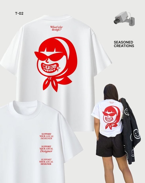 graphic t-shirt, short sleeve tee, cotton t-shirt, crew neck tee, printed t-shirt, casual t-shirt, new arrival, brand awareness, lifestyle, minimalist, energetic, playful, neutral, red