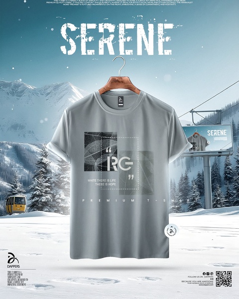 graphic t-shirt, crew neck tee, cotton t-shirt, short sleeve shirt, mens graphic tee, casual t-shirt, new arrival, brand awareness, lifestyle, calm, fresh, blue, neutral