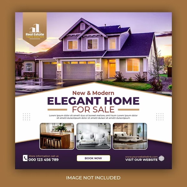 Modern Elegant Home for Sale Ad