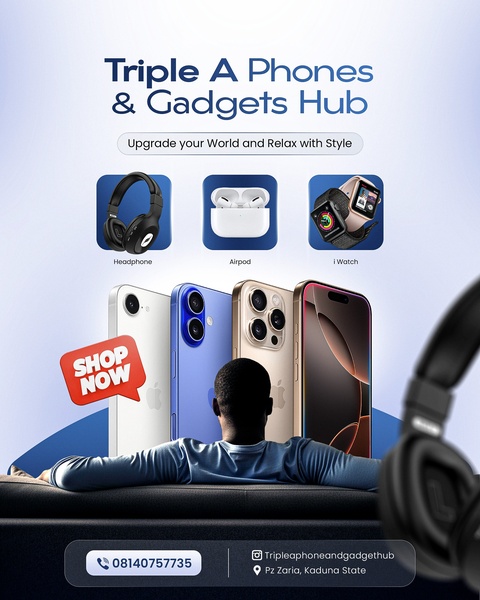 smartphones, wireless headphones, smartwatch, wireless earbuds, mobile phones, consumer electronics, brand awareness, product launch, lifestyle, modern typography, bold, trustworthy, blue, neutral, black