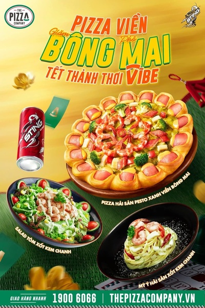 Pizza and Beverage Tet Festive Bundle