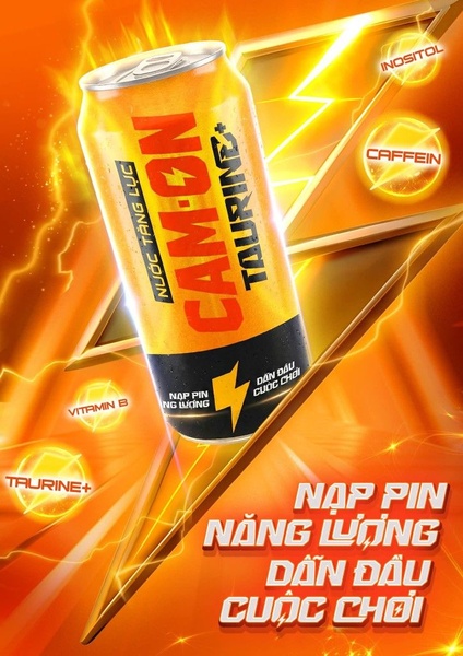 Cam-On Taurine+ Energetic Energy Drink Ad
