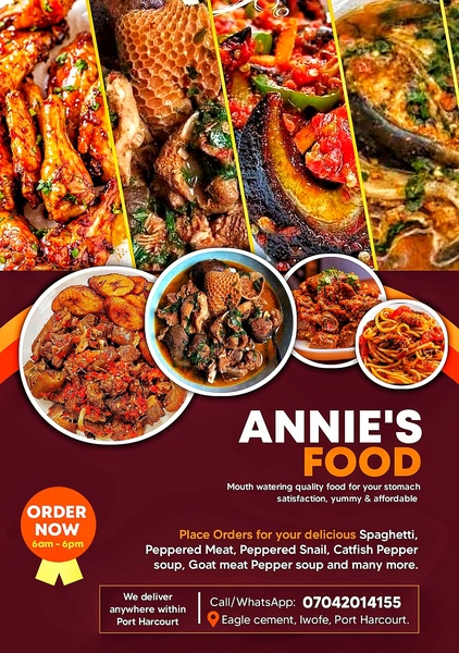 A 2:3 aspect ratio display ad showcasing a variety of prepared meals with a bold order-now call to action and clear delivery location details.