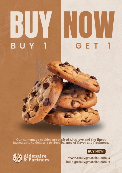 chocolate chip cookies, homemade cookies, baked cookies, cookie snacks, bakery cookies, fresh baked goods, bundle offer, limited time deal, modern typography, minimalist, bold, warm, brown, neutral, orange