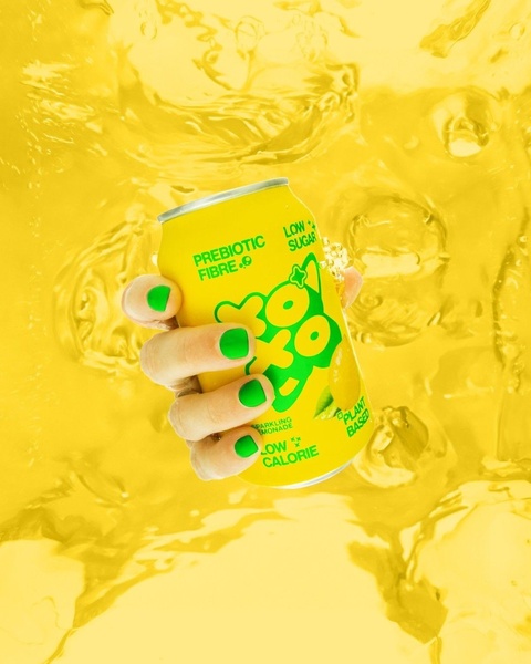 Sparkling Lemonade Dynamic Product Splash