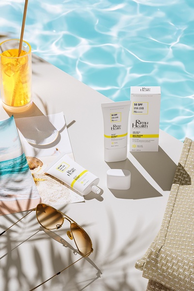 sunscreen, sun protection, spf lotion, face sunscreen, skincare, new arrival, lifestyle, fresh, calm, blue, neutral, yellow, summer sale
