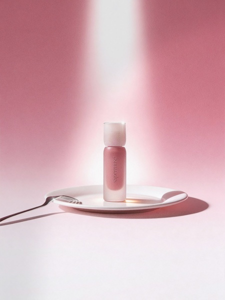 face serum, skin care, beauty product, facial treatment, skincare bottle, brand awareness, new arrival, minimalist, editorial, calm, luxurious, pink, neutral