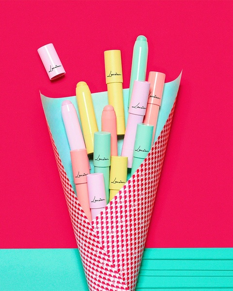 lip balm, lip care, tinted lip balm, beauty products, lipstick, new arrival, flat lay, minimalist, playful, energetic, pink, pastel