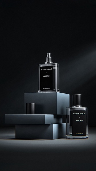 perfume, cologne, fragrance, eau de parfum, scent, brand awareness, minimalist, editorial, luxurious, bold, black, neutral