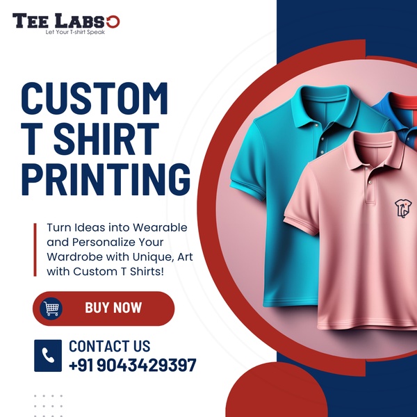 custom t-shirt printing, personalized shirts, printed polo shirts, custom apparel, t-shirt printing service, custom polo shirts, product launch, brand awareness, modern typography, minimalist, bold, energetic, blue, red, pink