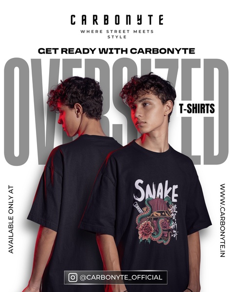 oversized t-shirt, graphic tee, drop shoulder t-shirt, printed t-shirt, streetwear t-shirt, oversized top, new arrival, brand awareness, modern typography, editorial, bold, energetic, black, neutral, red