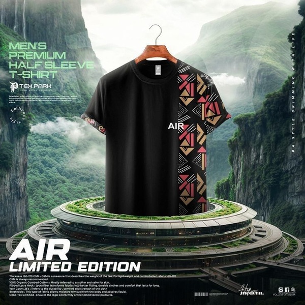 graphic t-shirt, half sleeve t-shirt, printed tee, crew neck t-shirt, casual t-shirt, short sleeve shirt, limited time deal, product launch, editorial, modern typography, bold, energetic, black, green, pink