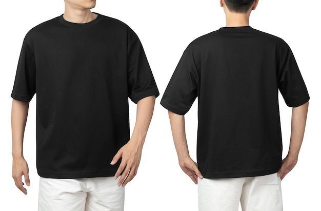 oversized t-shirt, baggy tee, drop shoulder shirt, loose fit t-shirt, oversized tee, crew neck t-shirt, new arrival, product launch, minimalist, bold, trustworthy, black, neutral