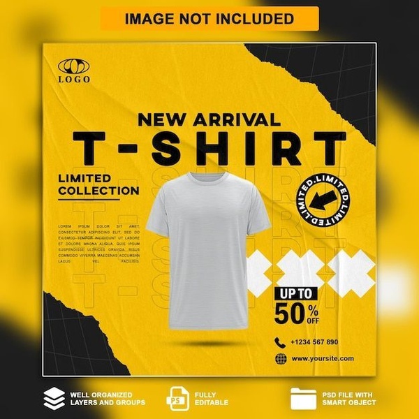 t-shirt, graphic tee, crew neck shirt, unisex t-shirt, short sleeve shirt, plain tee, new arrival, limited time deal, modern typography, minimalist, energetic, bold, yellow, black, neutral